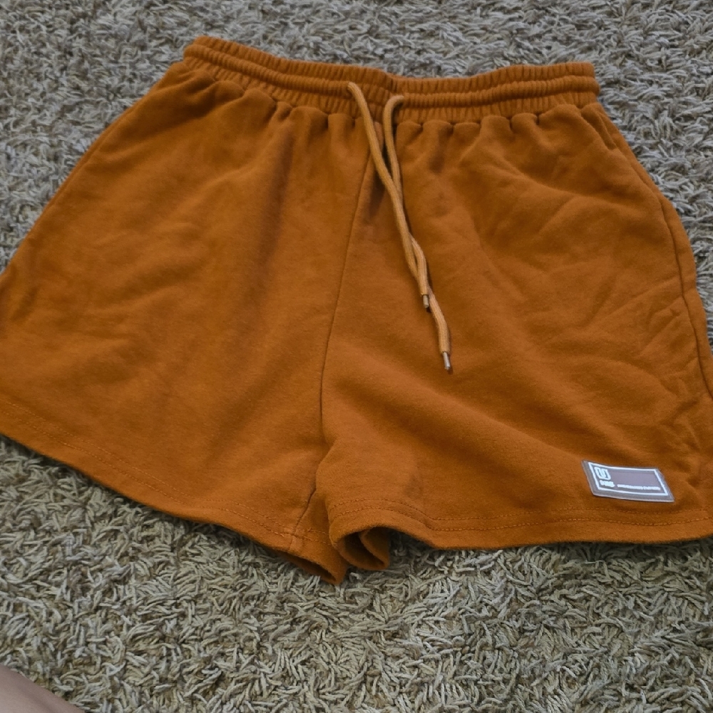 Orange Casual Shorts